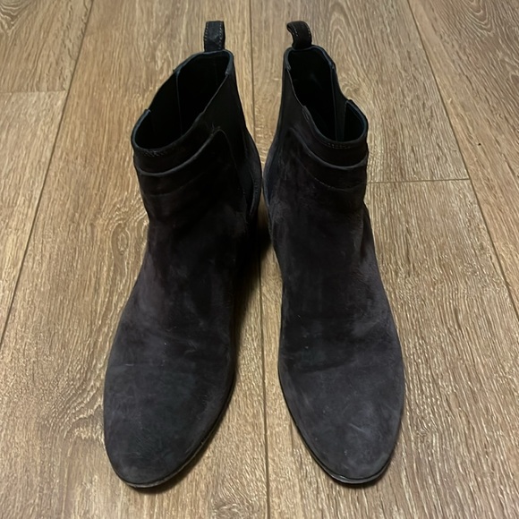 Vince Chocolate Suede Ankle Boot - Picture 5 of 11